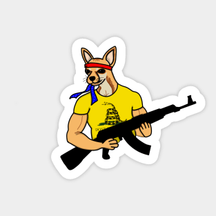 Tough Guy Chihuahua Sticker